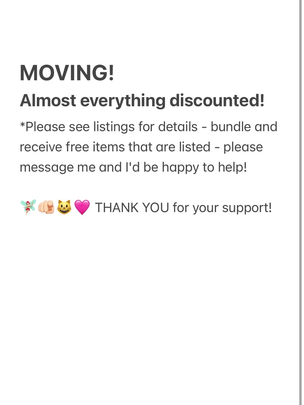 Moving Sale